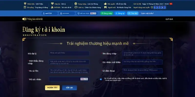 Để tạo tài khoản QH88, bạn chỉ cần làm theo hướng dẫn chi tiết trên trang chủ